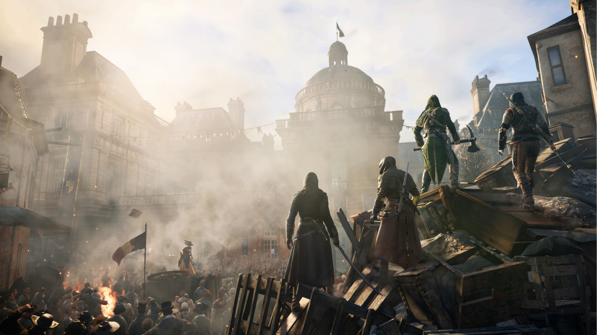 Assassin's Creed: Unity videojuego: Plataformas y DLCs